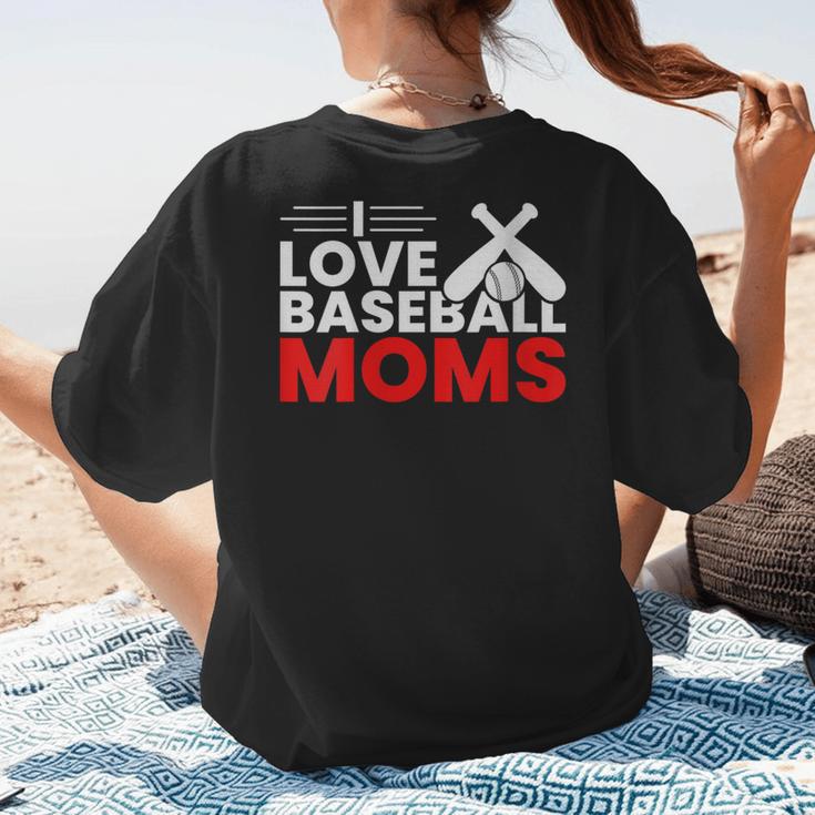 Baseball I Love Baseball Moms Women's T-Shirt Back Print Baseball I Love Baseball Moms Women's T-Shirt Back Print