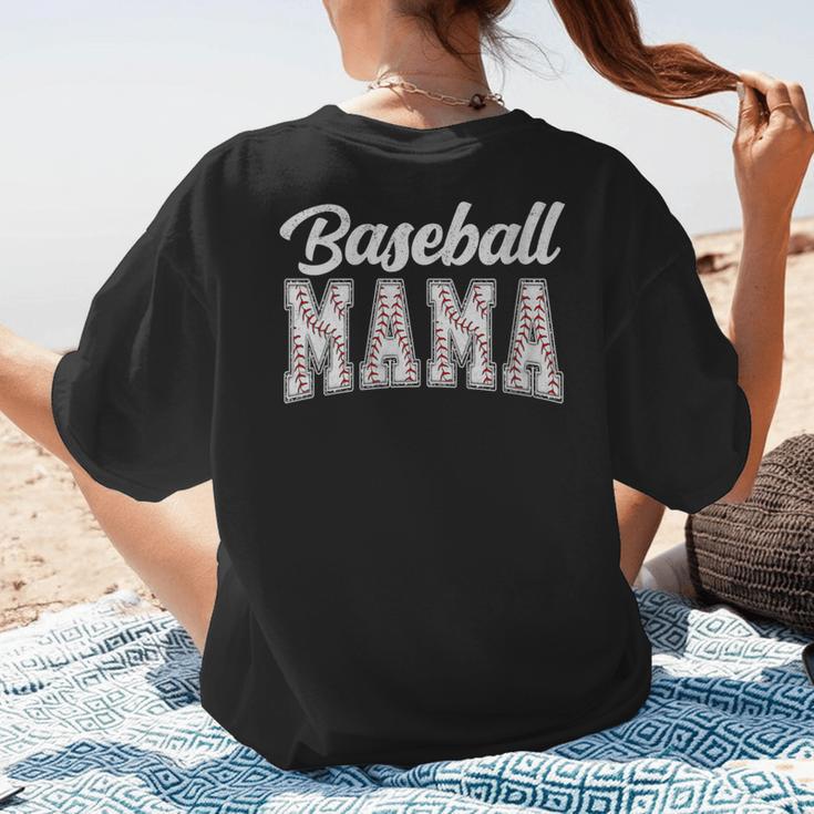 Baseball Mama Baseball Mom Women Proud Retro Women's T-Shirt Back Print Baseball Mama Baseball Mom Women Proud Retro Women's T-Shirt Back Print