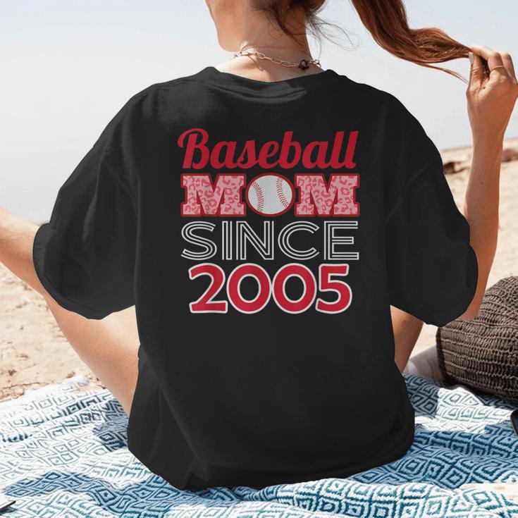 Baseball Mom Since 2005 Women's T-Shirt Back Print
