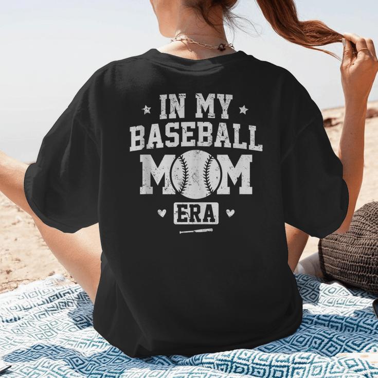 In My Baseball Mom Era Cool Mommy Women's T-Shirt Back Print