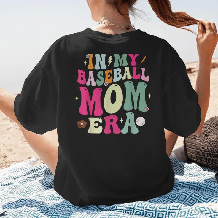 In My Baseball Mom Era Baseball Mama Women's T-Shirt Back Print