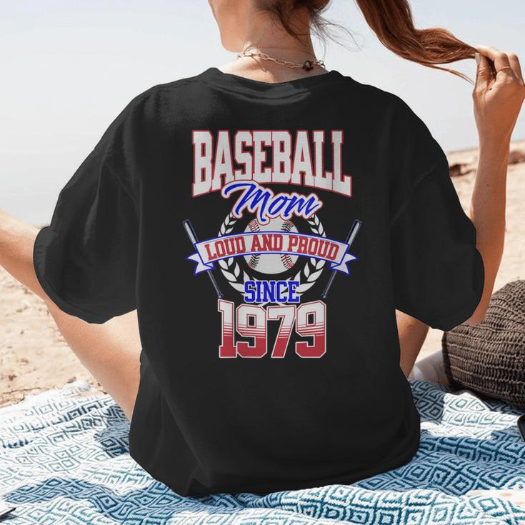 Baseball Mom Loud & Proud Since 1979 Women's T-Shirt Back Print