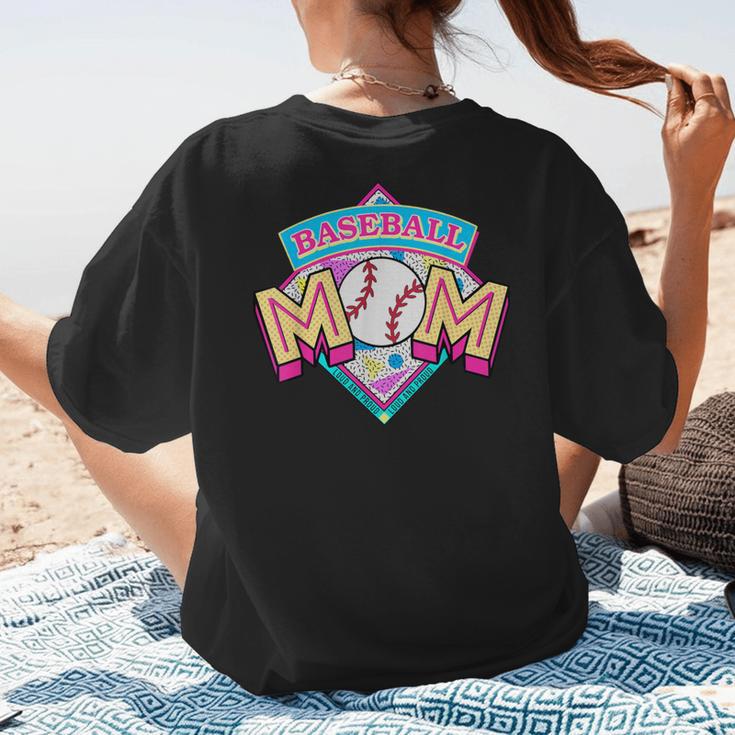 Baseball Mom Loud And Proud Game Day Sport Mother's Day Women's T-Shirt Back Print Baseball Mom Loud And Proud Game Day Sport Mother's Day Women's T-Shirt Back Print