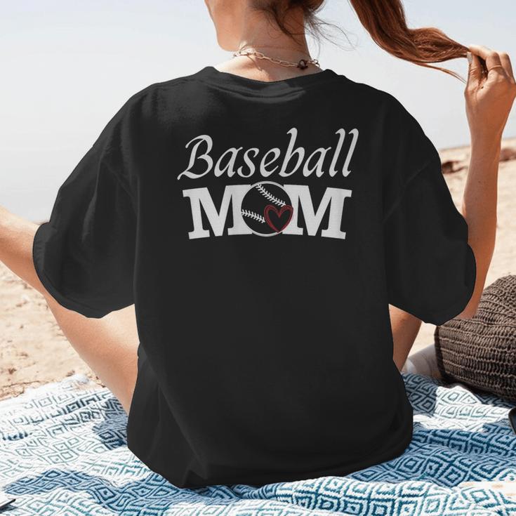 Baseball Mom Mother`s Day Women's T-Shirt Back Print
