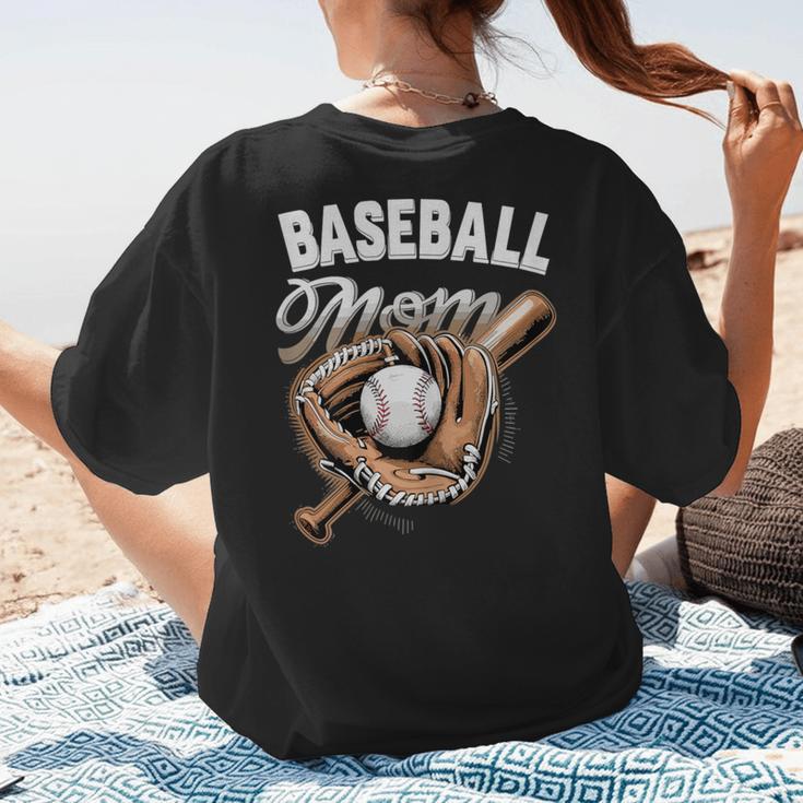 Baseball Mom Baseball Player Women's T-Shirt Back Print