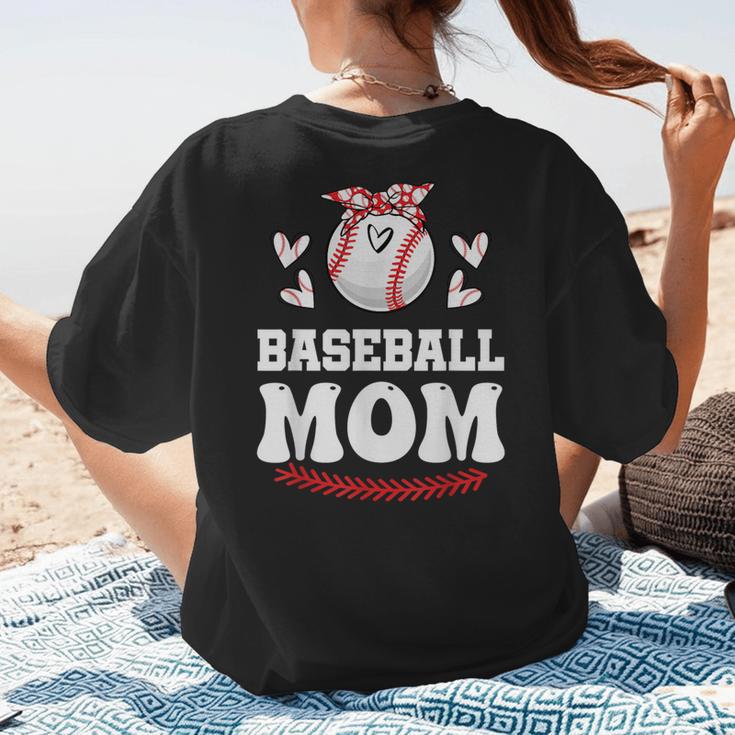 Baseball Mom Shirt Mama Women Baseball Shirt For Women's T-Shirt Back Print Baseball Mom Shirt Mama Women Baseball Shirt For Women's T-Shirt Back Print