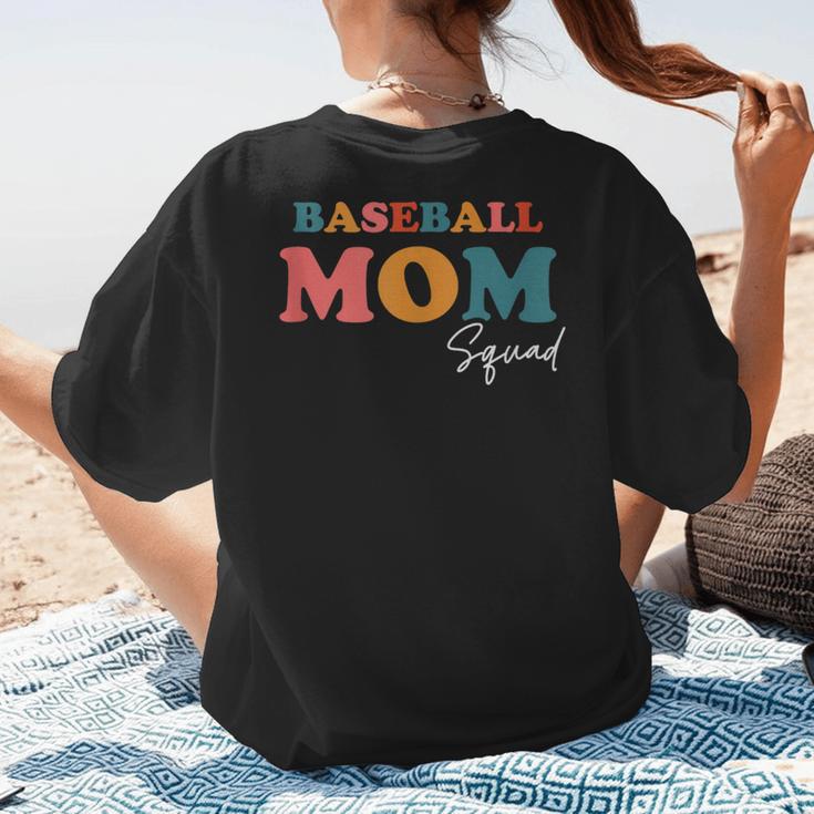 Baseball Mom Squad Boho Cute Back To School Ball Mom Women's T-Shirt Back Print Baseball Mom Squad Boho Cute Back To School Ball Mom Women's T-Shirt Back Print