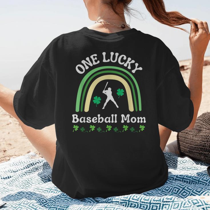 Baseball Mom St Patrick's Day Irish Shamrock Sports Women's T-Shirt Back Print Baseball Mom St Patrick's Day Irish Shamrock Sports Women's T-Shirt Back Print