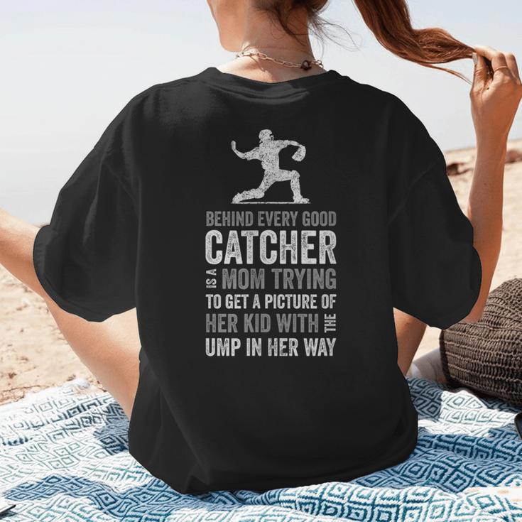 Baseball Mom Tee Baseball Player Mom Women's T-Shirt Back Print