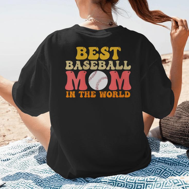 Best Baseball Mom In The World Baseball Women's T-Shirt Back Print