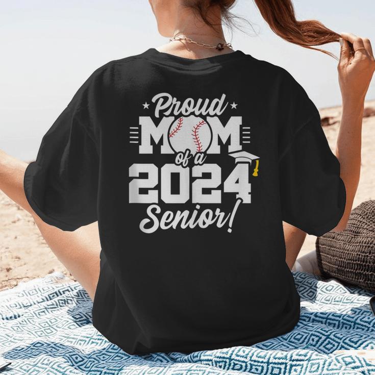 Class Of 2024 Senior Year Baseball Mom Senior 2024 Women's T-Shirt Back Print