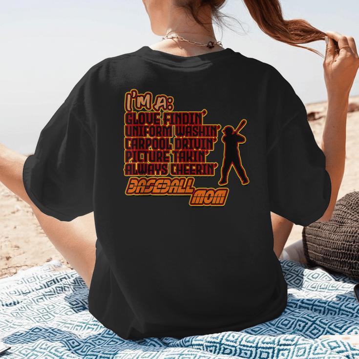 Im A Glove Findin Uniform Washin Carpool Drivin Baseball Mom Women's T-Shirt Back Print Im A Glove Findin Uniform Washin Carpool Drivin Baseball Mom Women's T-Shirt Back Print