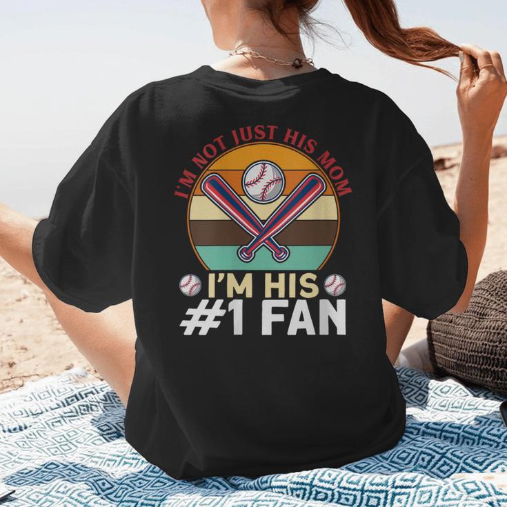 I'm Not Just His Mom Baseball Moms Baseball Mothers Women's T-Shirt Back Print I'm Not Just His Mom Baseball Moms Baseball Mothers Women's T-Shirt Back Print