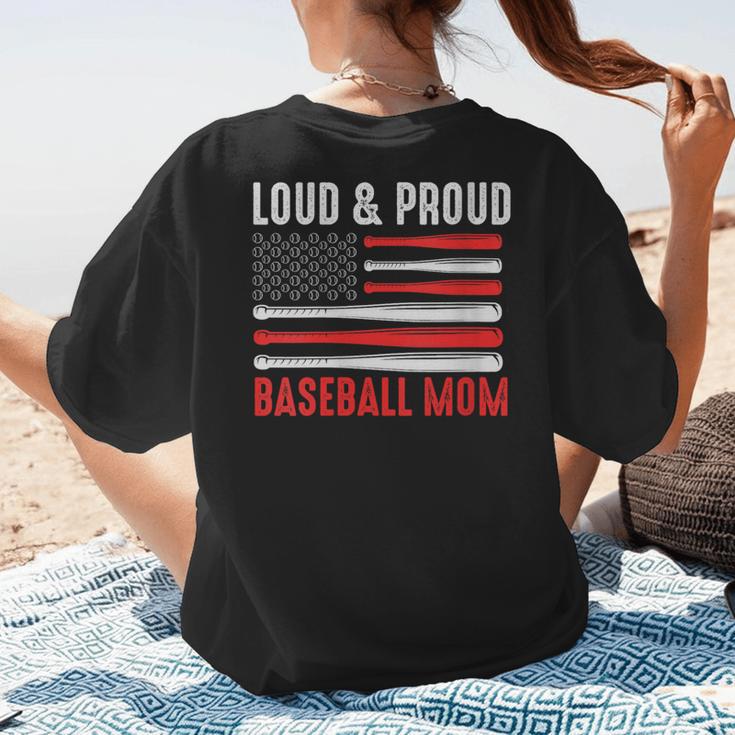 Loud & Proud Baseball Mom Sport Women's T-Shirt Back Print Loud & Proud Baseball Mom Sport Women's T-Shirt Back Print