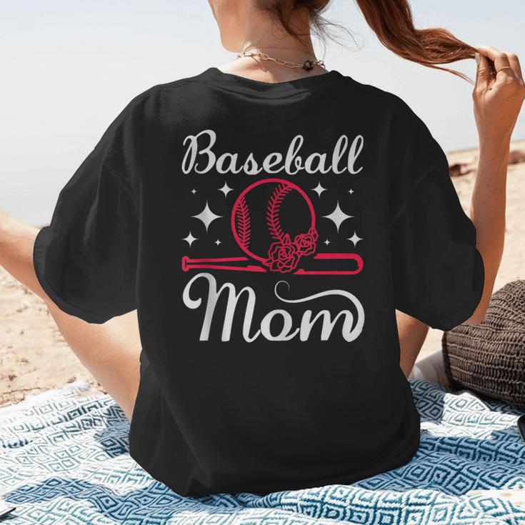Mommy Baseball Mom Women's T-Shirt Back Print Mommy Baseball Mom Women's T-Shirt Back Print