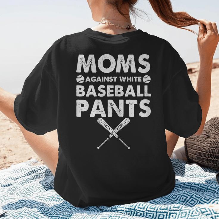 Moms Against Baseball Pants Baseball Mom Mother's Day Women's T-Shirt Back Print Moms Against Baseball Pants Baseball Mom Mother's Day Women's T-Shirt Back Print
