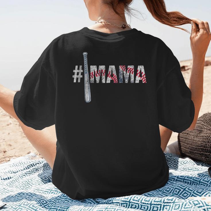 Number One Baseball Mom For Mothers Day Baseball Mama Women's T-Shirt Back Print