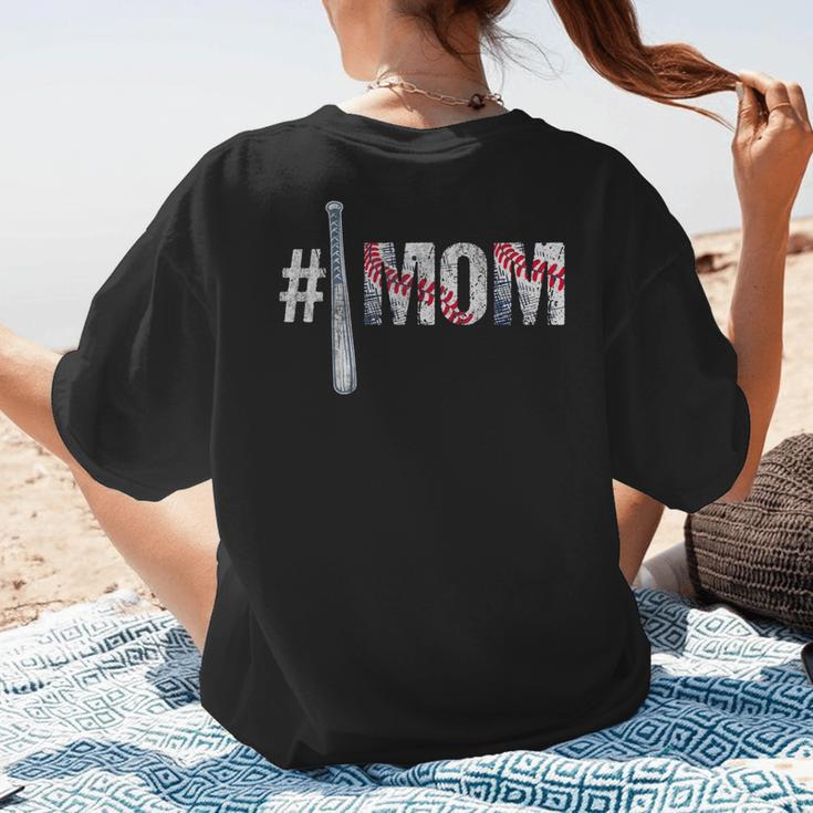 Number One Baseball Mom For Mothers Day Baseball Mommy Women's T-Shirt Back Print