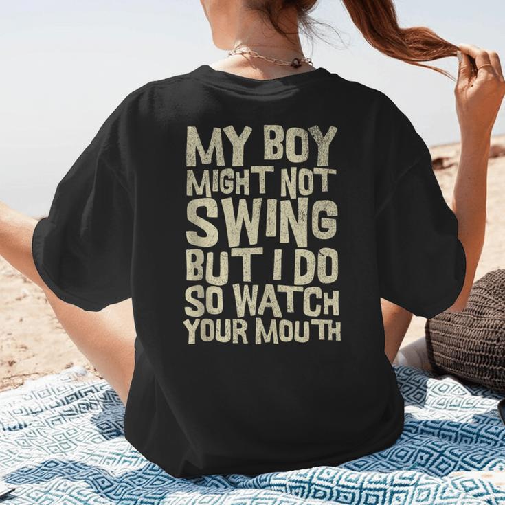 Sassy Baseball Mom Women's T-Shirt Back Print Sassy Baseball Mom Women's T-Shirt Back Print
