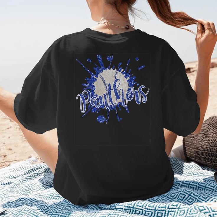 School Spirit Panthers Panther Pride Baseball Mom For Women Women's T-Shirt Back Print School Spirit Panthers Panther Pride Baseball Mom For Women Women's T-Shirt Back Print