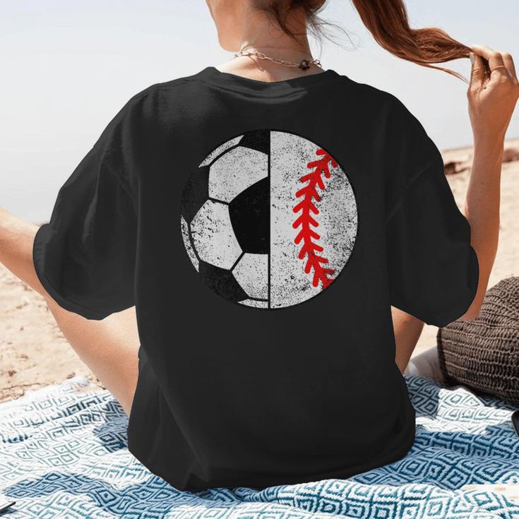Soccer Baseball Player Soccer Baseball Mom Women's T-Shirt Back Print Soccer Baseball Player Soccer Baseball Mom Women's T-Shirt Back Print