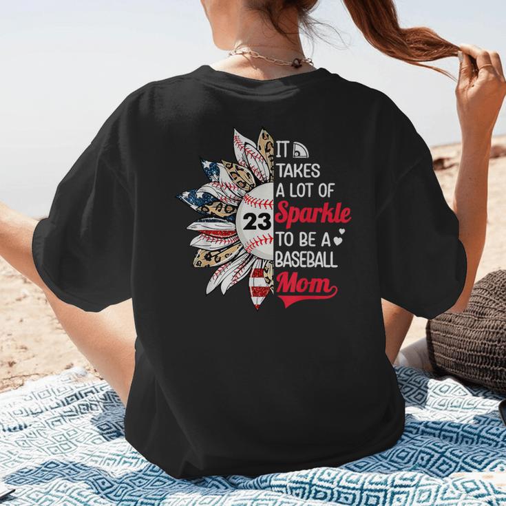 It Takes A Lot Of Sparkle To Be A Baseball Mom Women's T-Shirt Back Print It Takes A Lot Of Sparkle To Be A Baseball Mom Women's T-Shirt Back Print