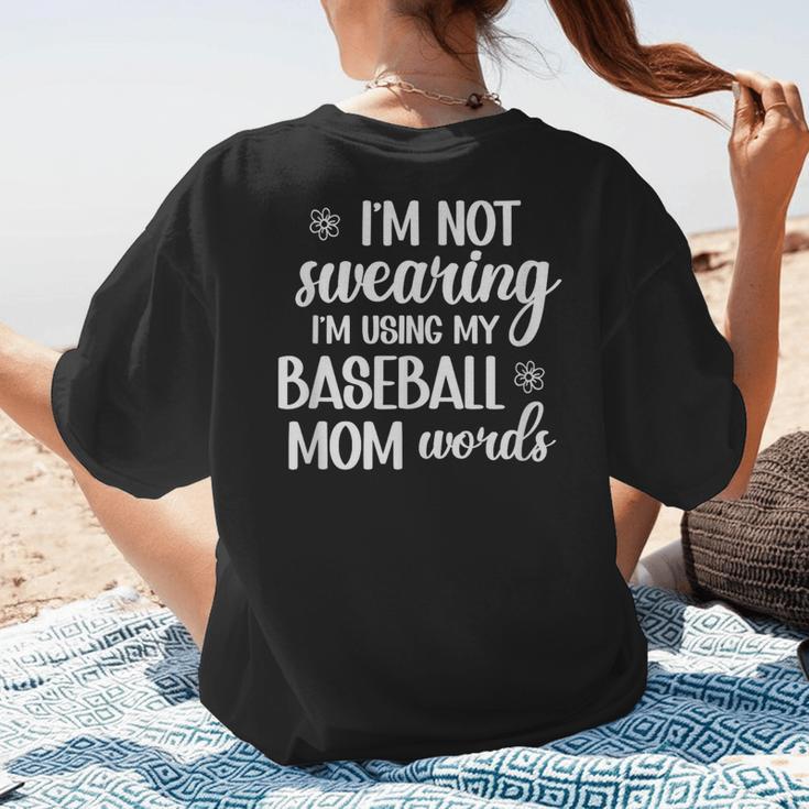 Using Baseball Mom Words Swearing Baseball Mom Sweary Women's T-Shirt Back Print Using Baseball Mom Words Swearing Baseball Mom Sweary Women's T-Shirt Back Print