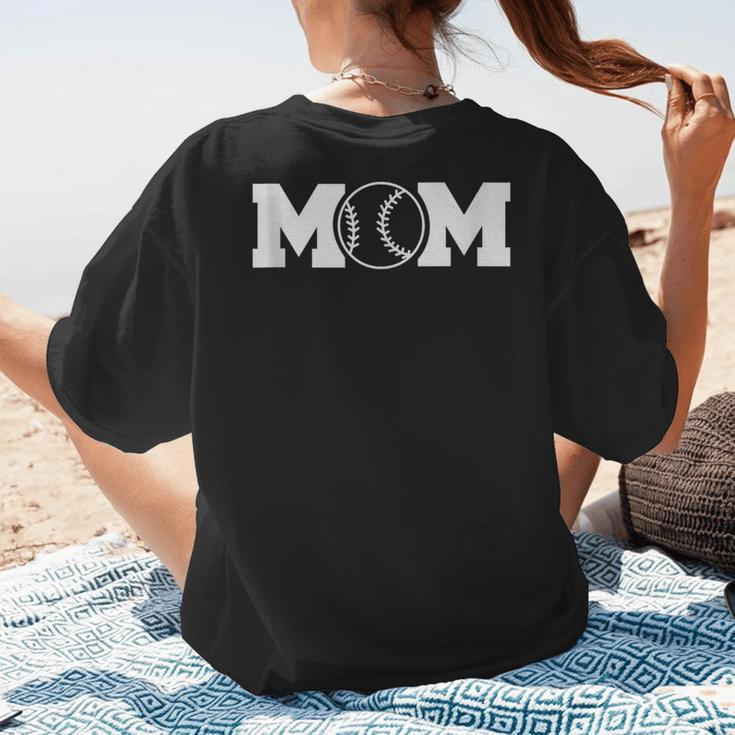 Women Baseball Mom Women's T-Shirt Back Print Women Baseball Mom Women's T-Shirt Back Print