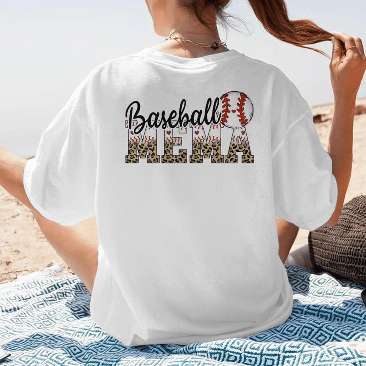 Baseball Mema Women BallPark Mema Baseball Mom Mother's Day Women's T-Shirt Back Print Baseball Mema Women BallPark Mema Baseball Mom Mother's Day Women's T-Shirt Back Print