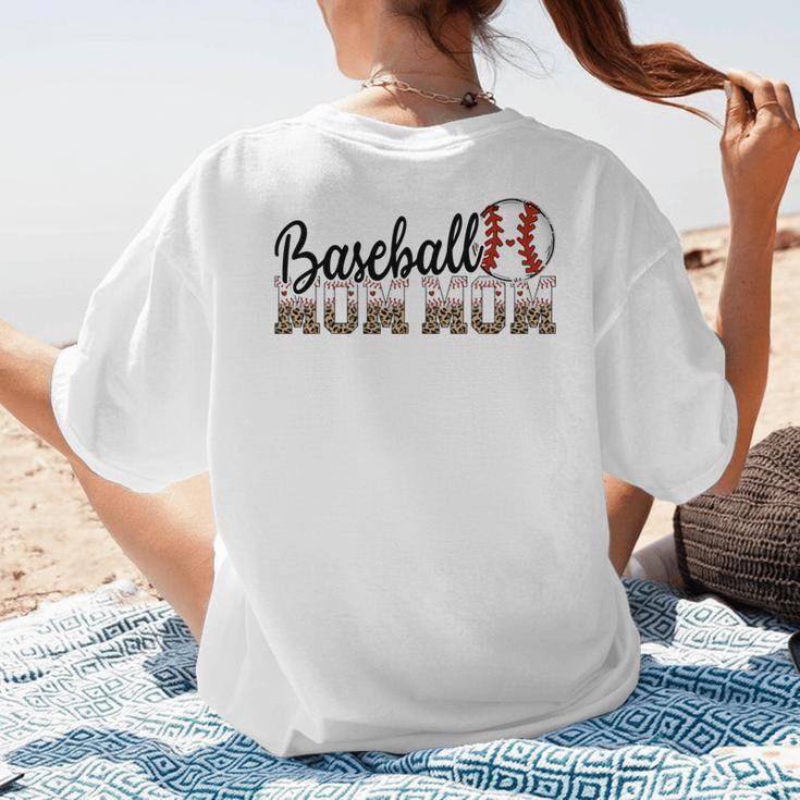 Baseball Mom Mom BallPark Mom Mom Game Day 2024 Mother's Day Women's T-Shirt Back Print