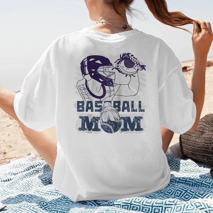 Baseball Mom Cute Design Sports & Softball Nostalgia Tee Raglan Baseball Tee Women's T-Shirt Back Print Baseball Mom Cute Design Sports & Softball Nostalgia Tee Raglan Baseball Tee Women's T-Shirt Back Print