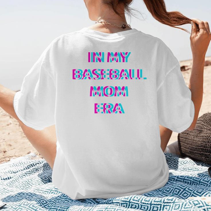 In My Baseball Mom Era 80s Retro Style Women's T-Shirt Back Print In My Baseball Mom Era 80s Retro Style Women's T-Shirt Back Print