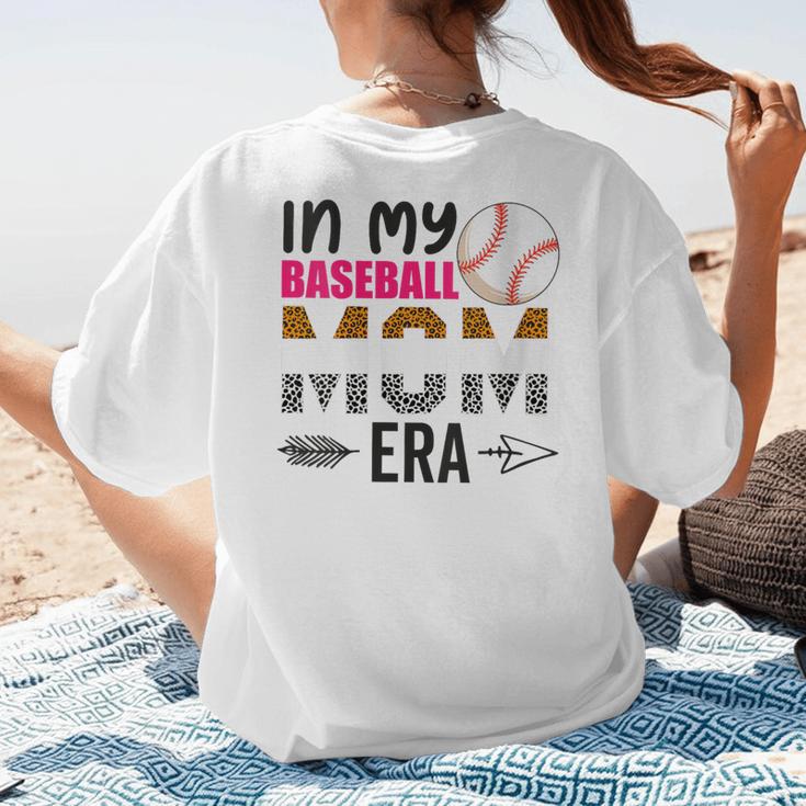 In My Baseball Mom Era Baseball Mom Mother Women's T-Shirt Back Print