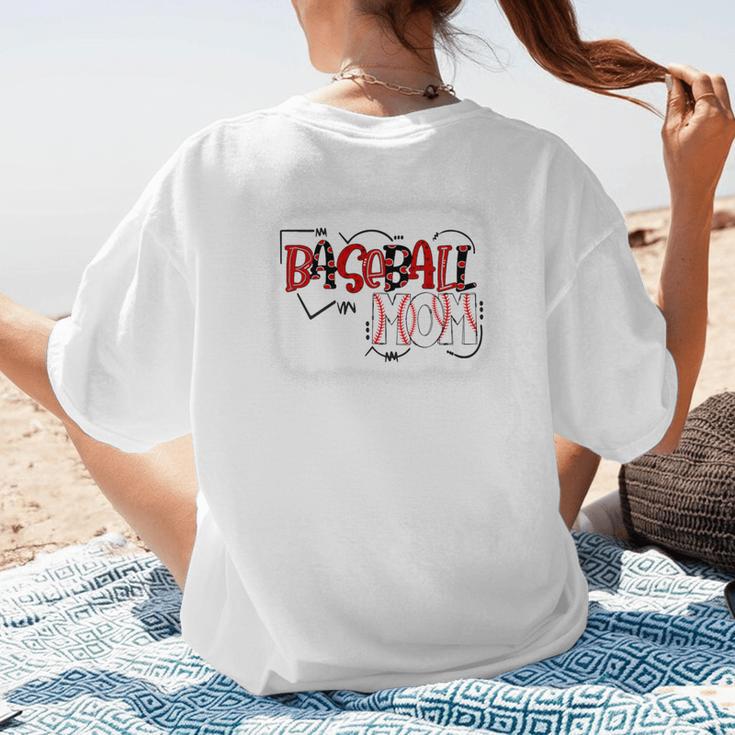 Baseball Mom Mommy Baseball Player Premium Women's T-Shirt Back Print Baseball Mom Mommy Baseball Player Premium Women's T-Shirt Back Print