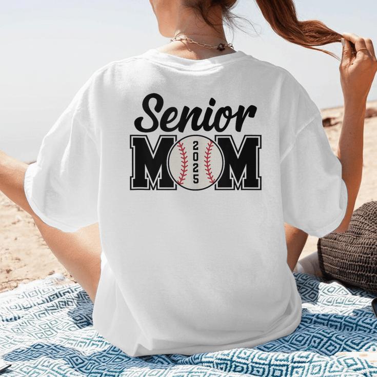 Baseball Mom Senior 2025 Mama Baseball Players High School Women's T-Shirt Back Print