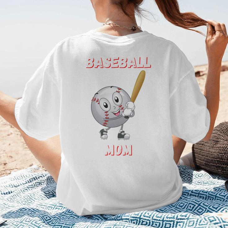 Baseball Mom Sports Quote Women's T-Shirt Back Print Baseball Mom Sports Quote Women's T-Shirt Back Print