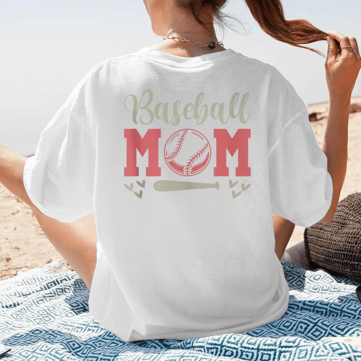 Baseball Mom And Sweet For Moms With Baseball Kids Women's T-Shirt Back Print