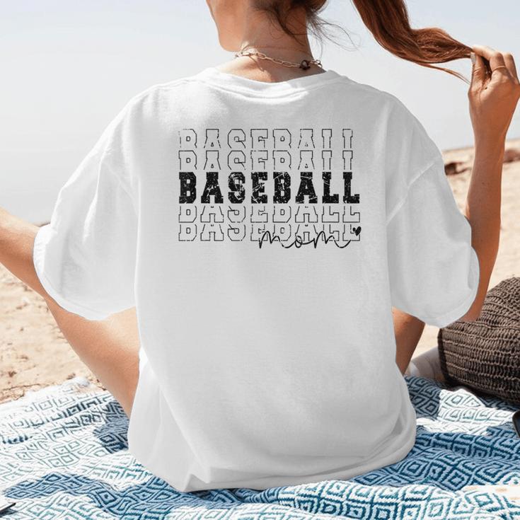 Baseball Mom Vintage Sporty Humor Women's T-Shirt Back Print