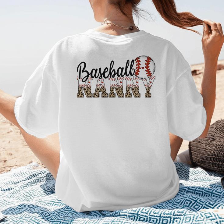 Baseball Nanny Women BallPark Nanny Baseball Mom Women's T-Shirt Back Print Baseball Nanny Women BallPark Nanny Baseball Mom Women's T-Shirt Back Print