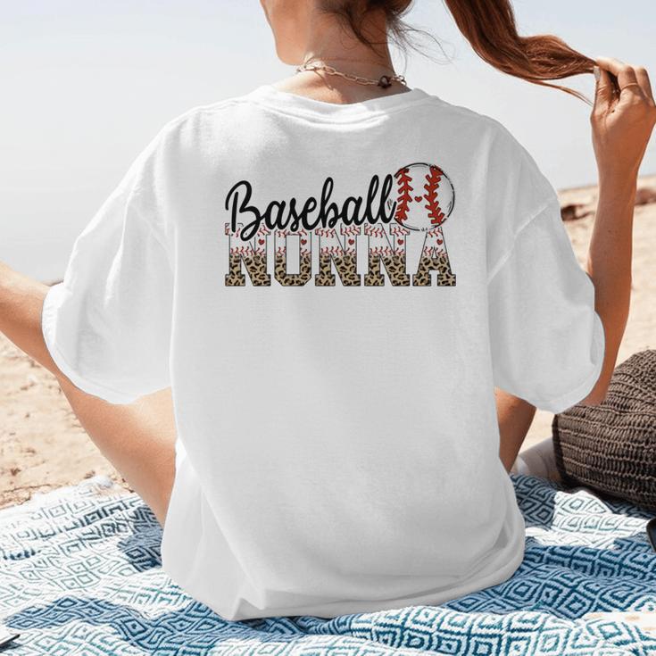 Baseball Nonna Women BallPark Nonna Baseball Mom Women's T-Shirt Back Print