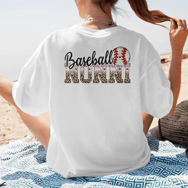 Baseball Nonni Women BallPark Nonni Baseball Mom Women's T-Shirt Back Print