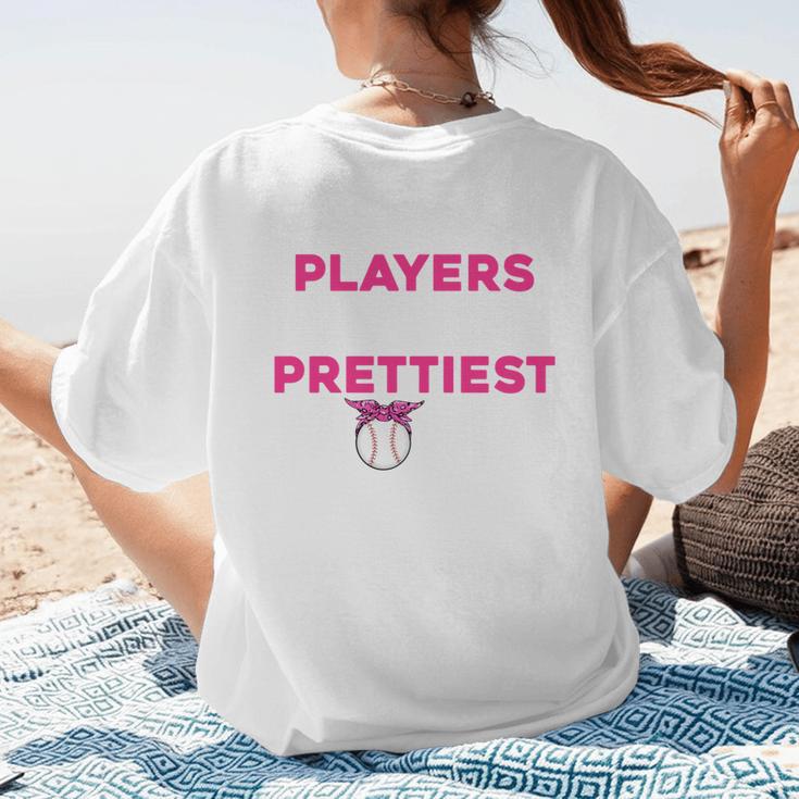 Baseball Players Have The Prettiest Moms Baseball Moms Women's T-Shirt Back Print Baseball Players Have The Prettiest Moms Baseball Moms Women's T-Shirt Back Print