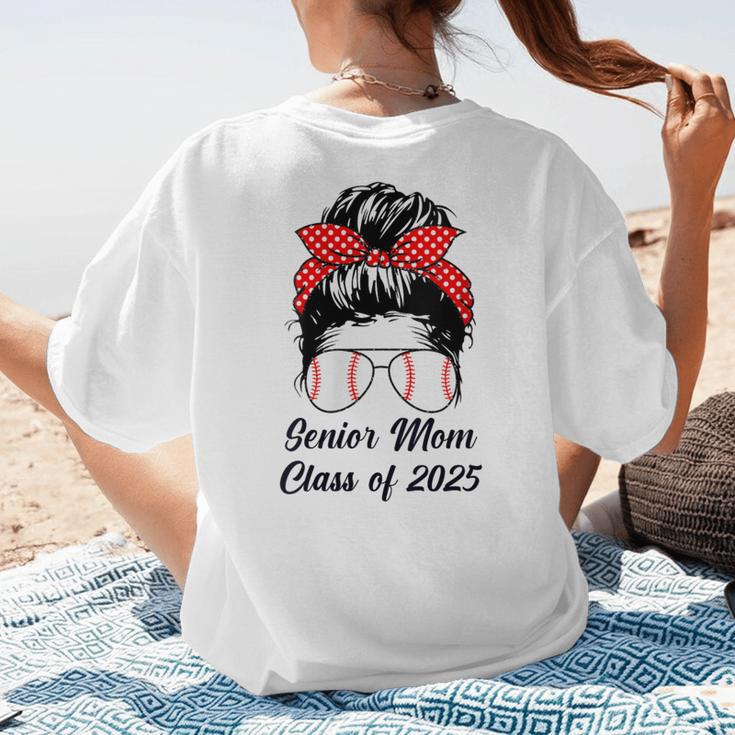 Class Of 2025 Baseball Mom Senior Graduation Graduate Women Women's T-Shirt Back Print