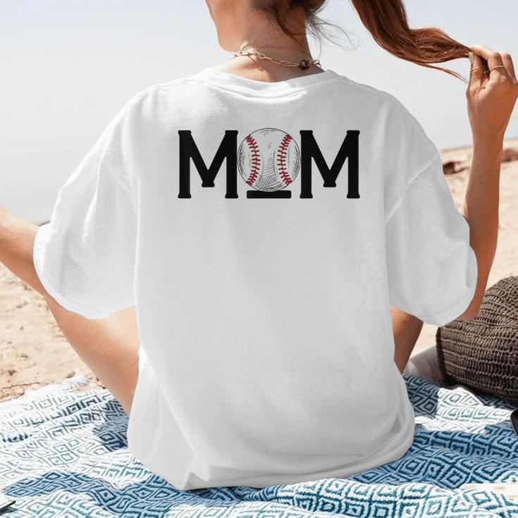 Loud & Proud Baseball Mom Softball Mother Women Mommy Women's T-Shirt Back Print