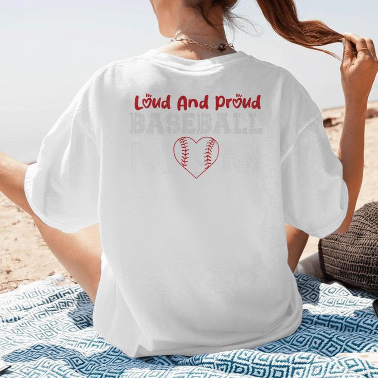 Loud And Proud Baseball Mom Baseball Mom Heart Women's T-Shirt Back Print Loud And Proud Baseball Mom Baseball Mom Heart Women's T-Shirt Back Print
