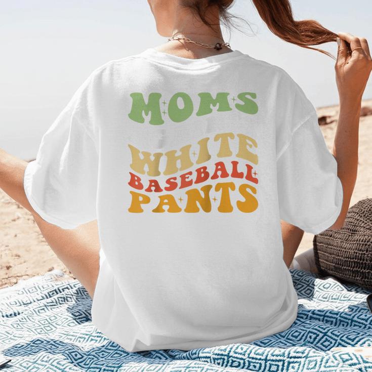 Moms Against Baseball Pants Retro Baseball Mom Raglan Baseball Tee Women's T-Shirt Back Print Moms Against Baseball Pants Retro Baseball Mom Raglan Baseball Tee Women's T-Shirt Back Print