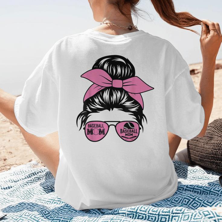 Mother Day Mama Retro Mama Mommy Baseball Mom Women's T-Shirt Back Print Mother Day Mama Retro Mama Mommy Baseball Mom Women's T-Shirt Back Print