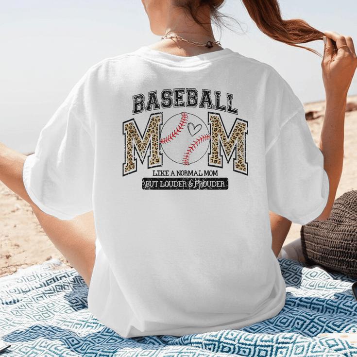 Proud Baseball Mom Shirt For Women Baseball Mom Team Women's T-Shirt Back Print Proud Baseball Mom Shirt For Women Baseball Mom Team Women's T-Shirt Back Print