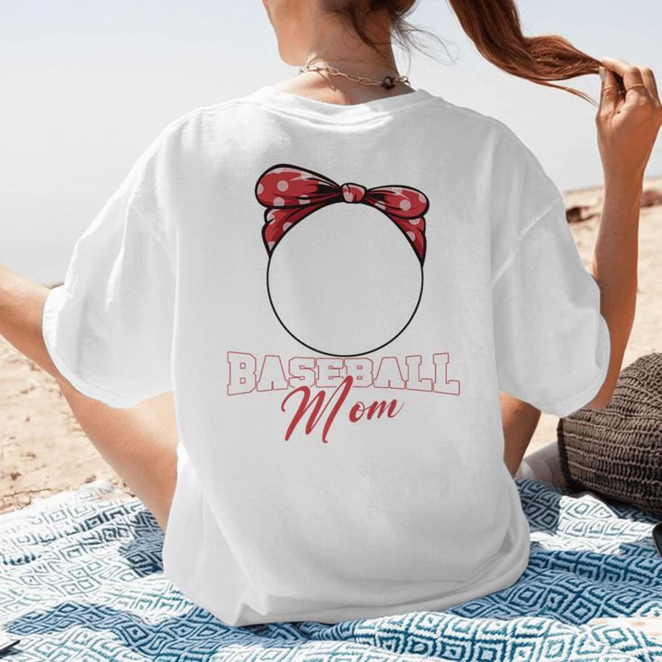 Softball Baseball Mom Floral Tee Mother's Day Premium Women's T-Shirt Back Print Softball Baseball Mom Floral Tee Mother's Day Premium Women's T-Shirt Back Print