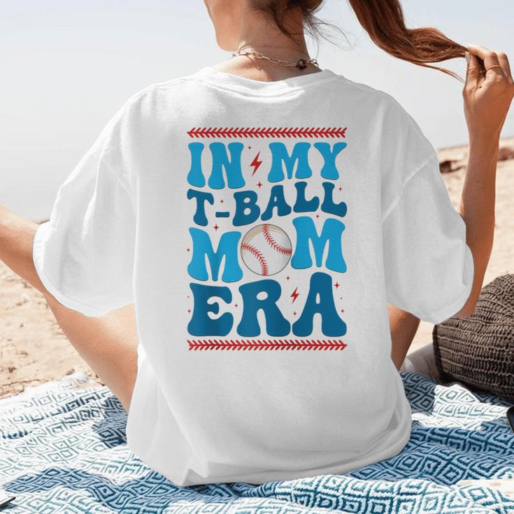 In My T-Ball Mom Era Baseball Mom Groovy Mother's Day Raglan Baseball Tee Women's T-Shirt Back Print In My T-Ball Mom Era Baseball Mom Groovy Mother's Day Raglan Baseball Tee Women's T-Shirt Back Print